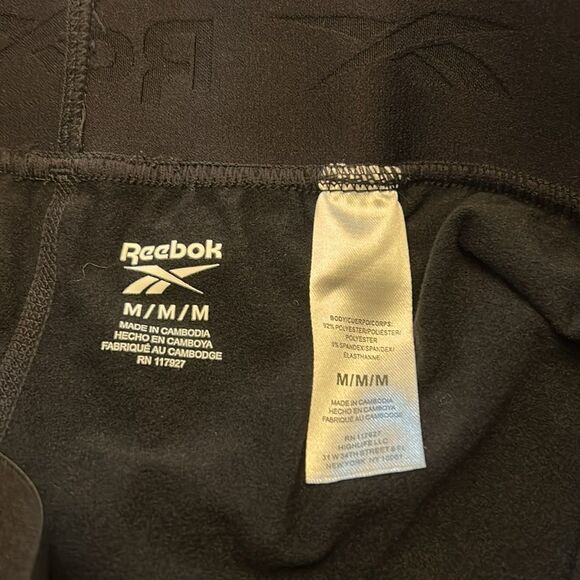 Reebok black compression pants Size M New - Picture 9 of 10